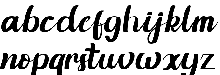 Brifuqa Font LOWERCASE