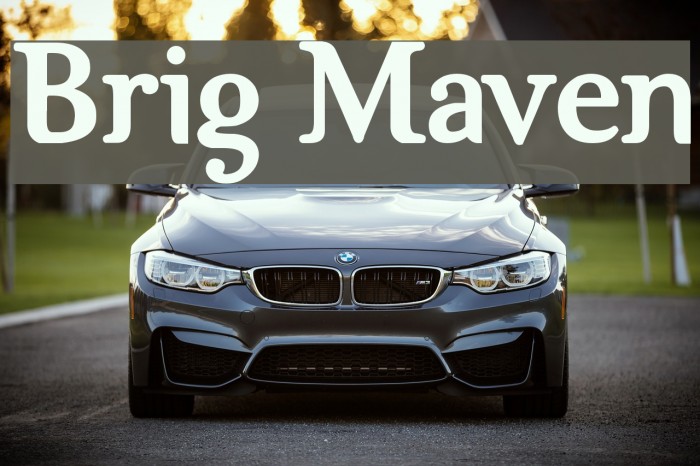 Brig Maven Font examples