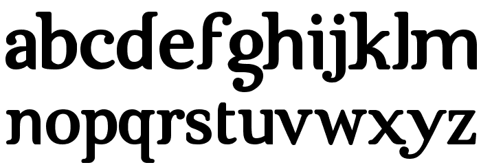 Brig Maven Font LOWERCASE