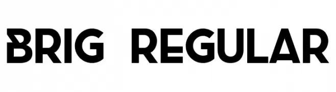 Brig Regular  免费字体下载