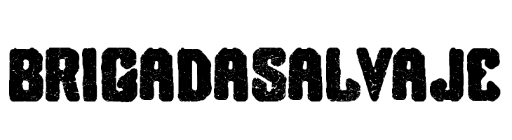 Brigada Salvaje  免费字体下载