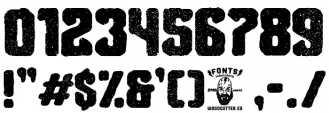 Brigada Salvaje Font OTHER CHARS