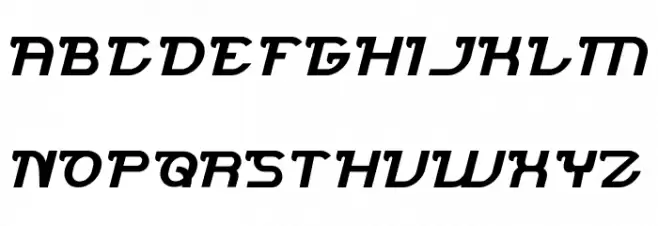 Brigade Army Bold Schriftart Groß