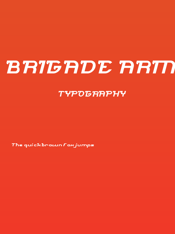 Brigade Army Bold Poster