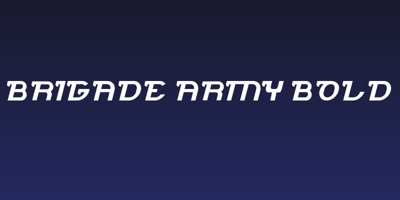 Brigade Army Bold Social Header