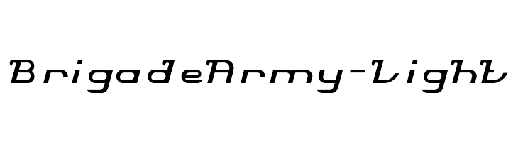 Brigade Army-Light  Скачать бесплатные шрифты