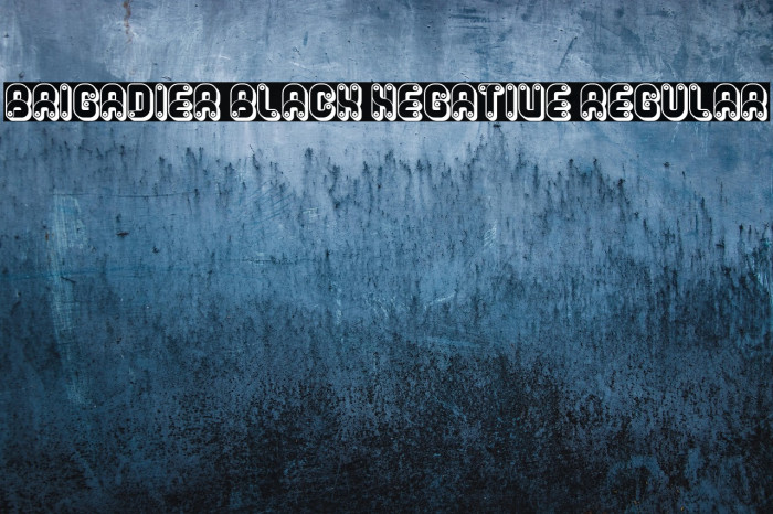 Brigadier Black Negative Regular Example 2