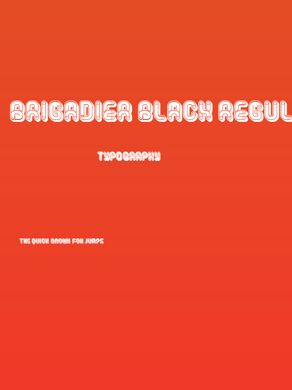 Brigadier Black Regular Poster