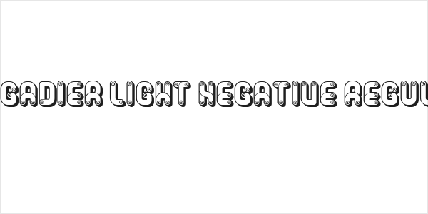 Brigadier Light Negative Regular Logo
