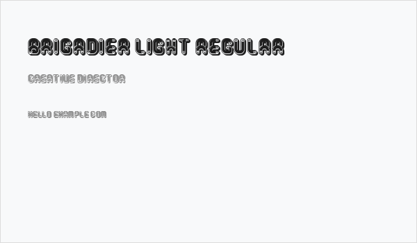 Brigadier Light Regular Business Card