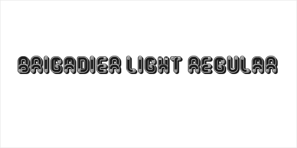 Brigadier Light Regular Logo