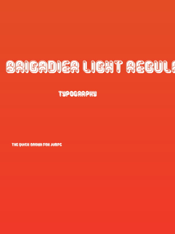 Brigadier Light Regular Poster