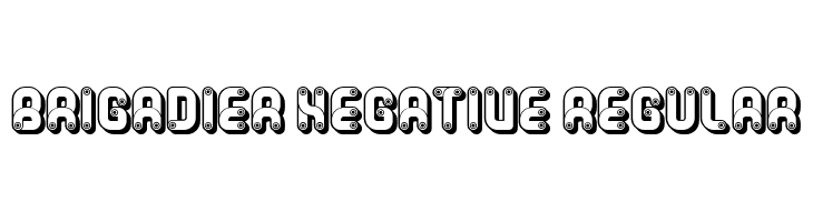 Brigadier Negative Regular  Frei Schriftart Herunterladen