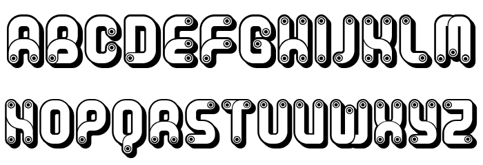 Brigadier Negative Regular Font OTHER CHARS