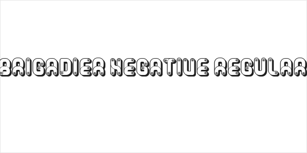 Brigadier Negative Regular Logo
