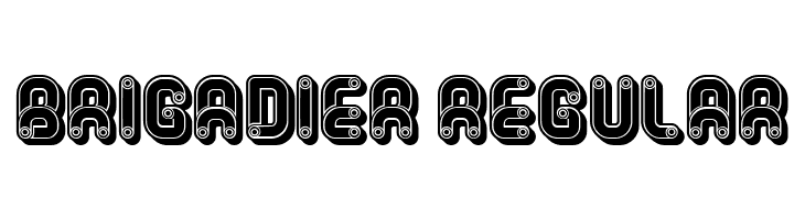 Brigadier Regular  フリーフォントのダウンロード