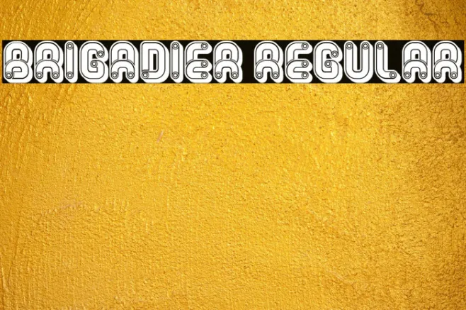 Brigadier Regular Example 3