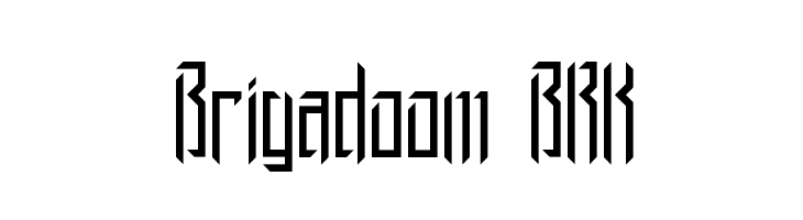 Brigadoom BRK Font