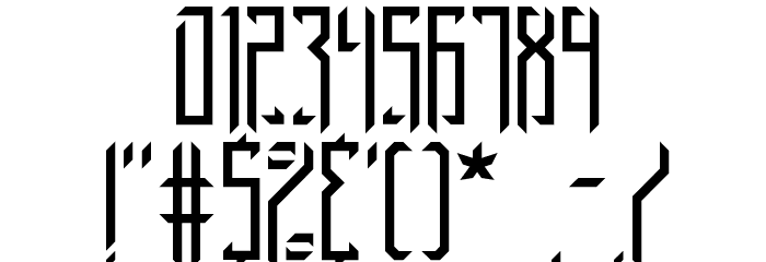 Brigadoom BRK Font OTHER CHARS