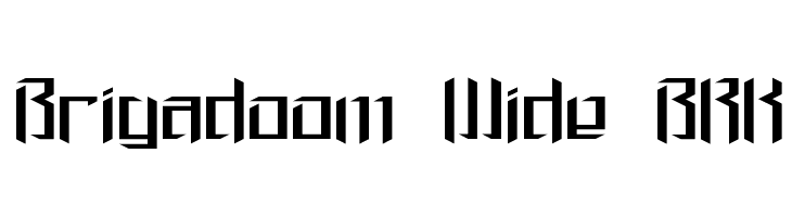Brigadoom Wide BRK  免费字体下载