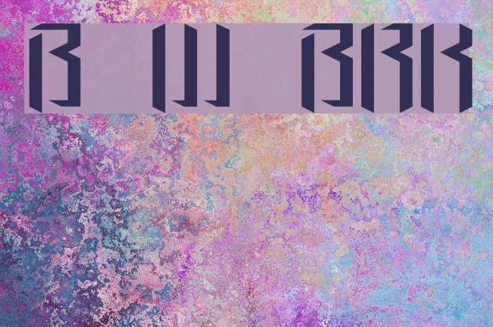 Brigadoom Wide BRK Font examples