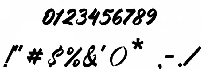 Brigan Font OTHER CHARS