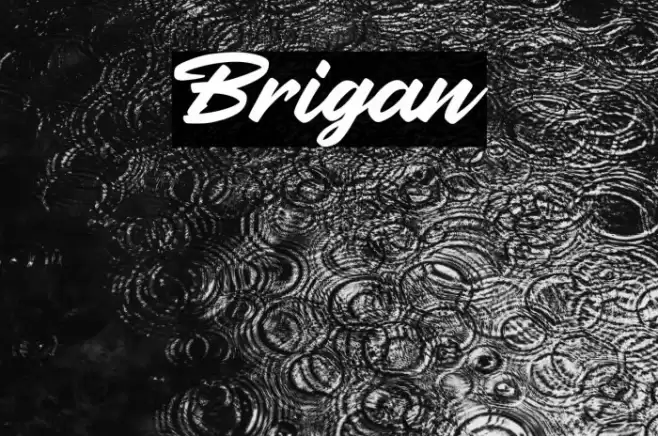 Brigan Font examples