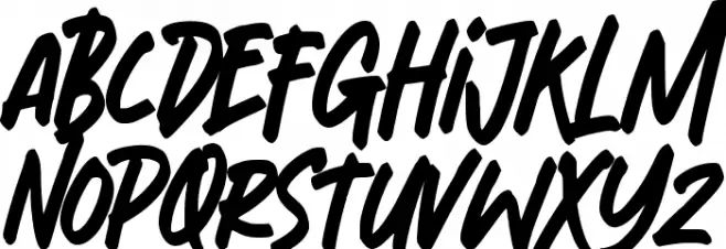 Brigantia Font LOWERCASE