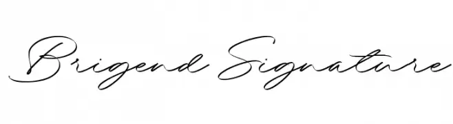 Brigend Signature  font caratteri gratis