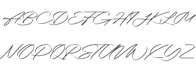 Brigend Signature Caratteri MAIUSCOLE