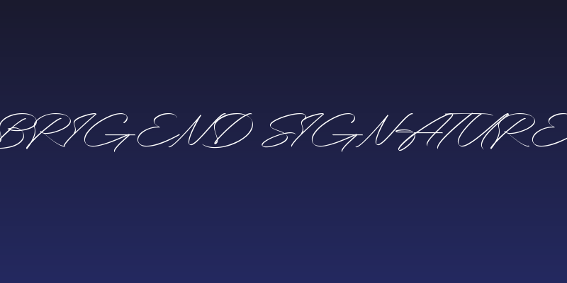 Brigend Signature Social Header