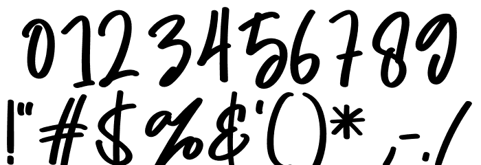 Brigeslow Font OTHER CHARS