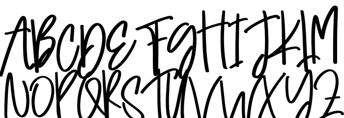 Brigeslow Font UPPERCASE