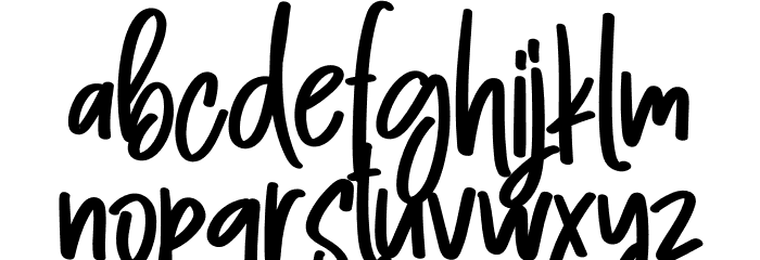 Brigeslow Font LOWERCASE