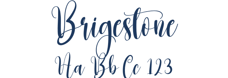 Brigestone Font Preview