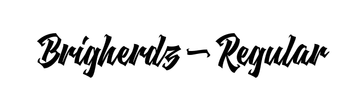 Brigherdz-Regular  नि: शुल्क फ़ॉन्ट्स डाउनलोड