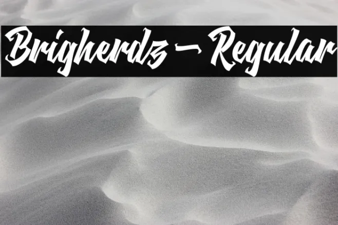 Brigherdz-Regular Example 1