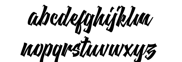 Brigherdz-Regular Font LOWERCASE