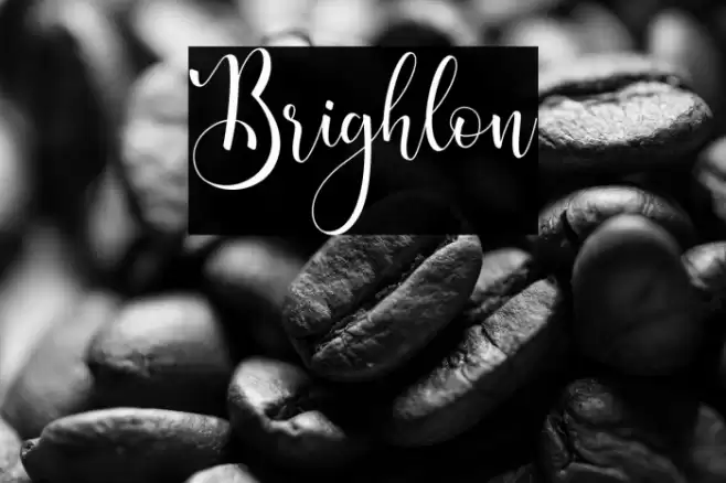 Brighlon Font examples
