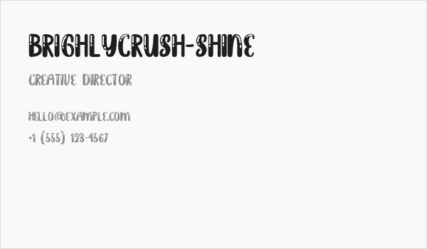 BrighlyCrush-Shine Business Card