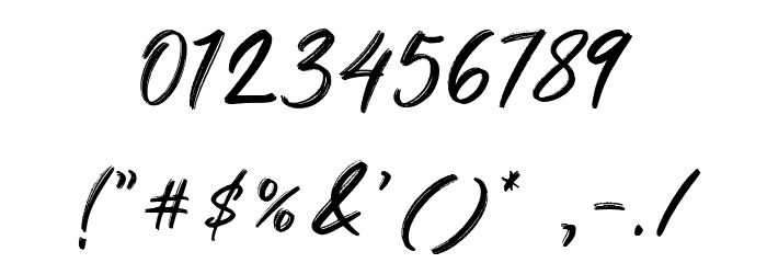Brighnesy Font OTHER CHARS