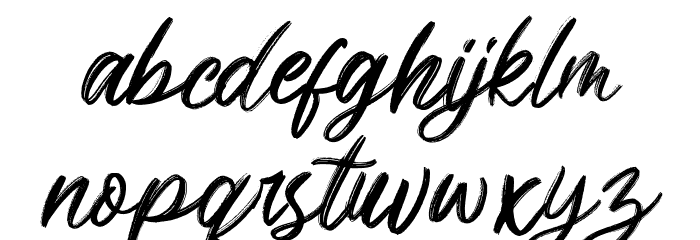 Brighnesy Font LOWERCASE
