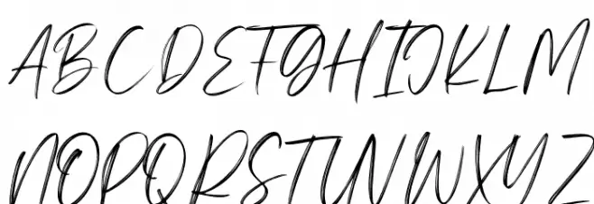 Bright Angels Personal use Schriftart Groß