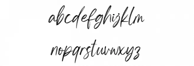 Bright Angels Personal use フォント 小文字