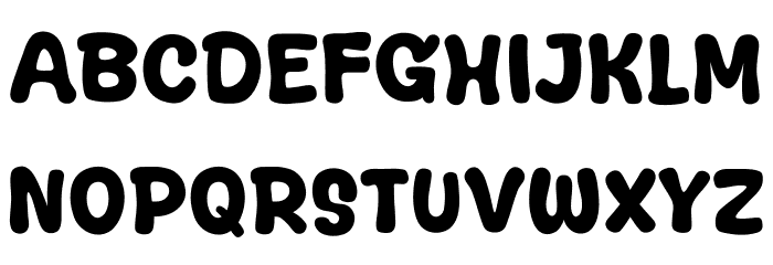 Bright Aura Font UPPERCASE