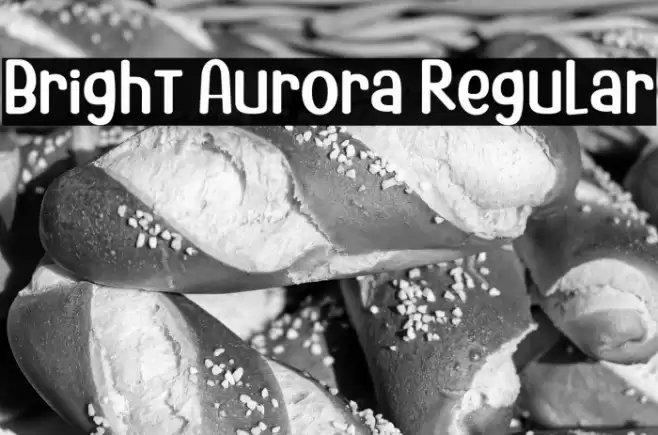 Bright Aurora Regular フォント examples