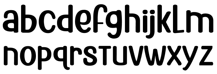 Bright Aurora Regular フォント 小文字
