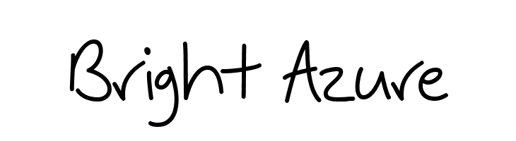Bright Azure  Fuentes Gratis Descargar