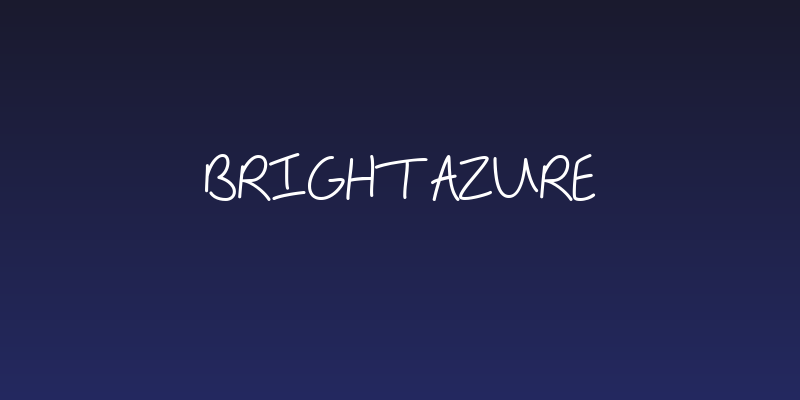 Bright Azure Social Header