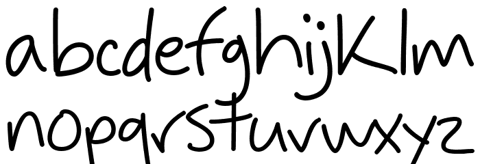 Bright Azure Font LOWERCASE